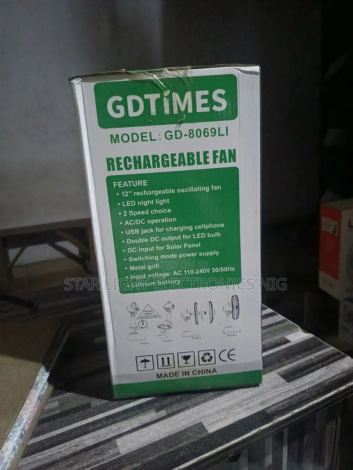 Solar Table Fan Gdtimes