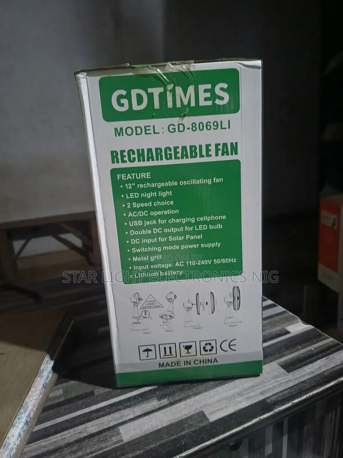 Solar Table Fan Gdtimes