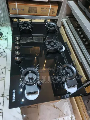 Original Bosch Inbuilt Cabinet Flips Up 90cm 5 Burners Gas Cooker Hob