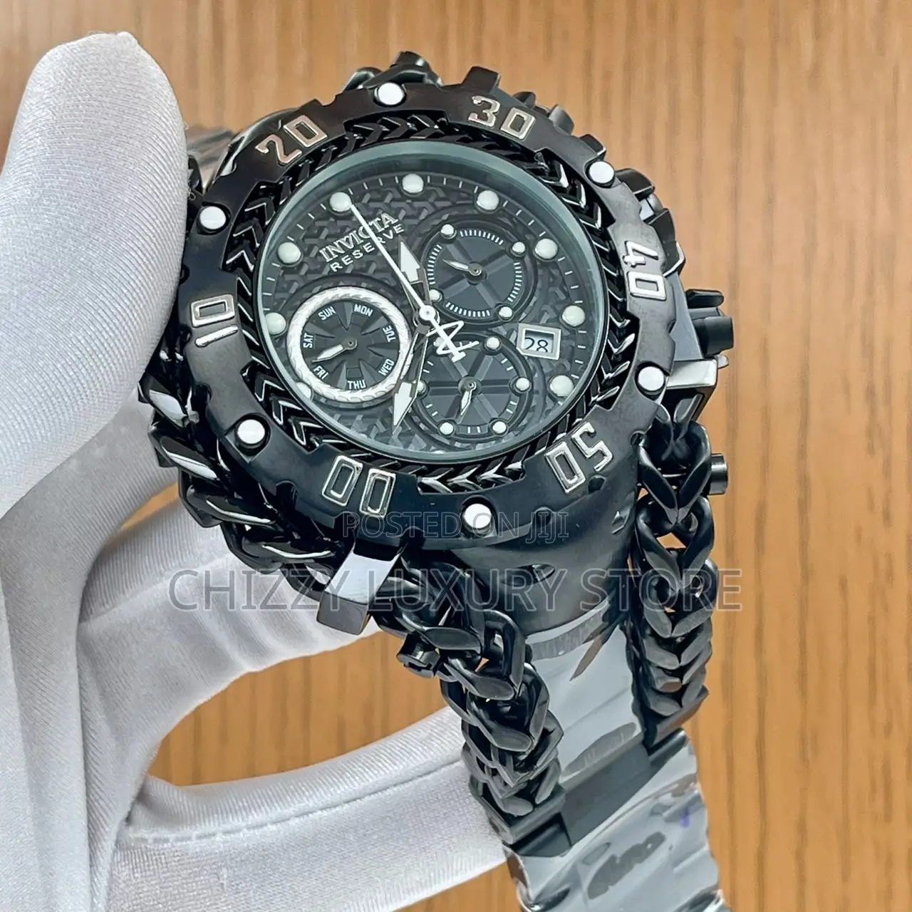 Invicta Quality Luxury Men Automatic Engine Wristwatch