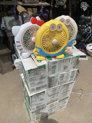 Wanjin New Energy Branded Portable Cartoon Desk Fan.