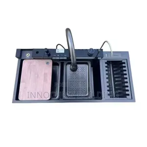 Kitchen Sink With Plate Racks