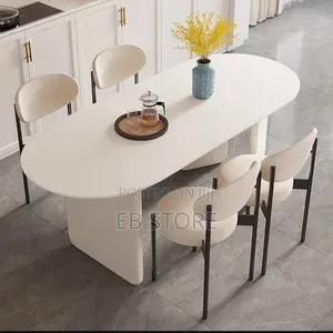 Elegant French-Style Oval Dining Set – Classic Luxury Finish