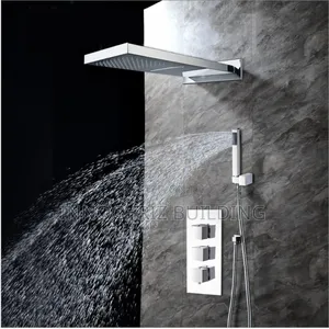Chrome Conduit Shower (Rainfall)