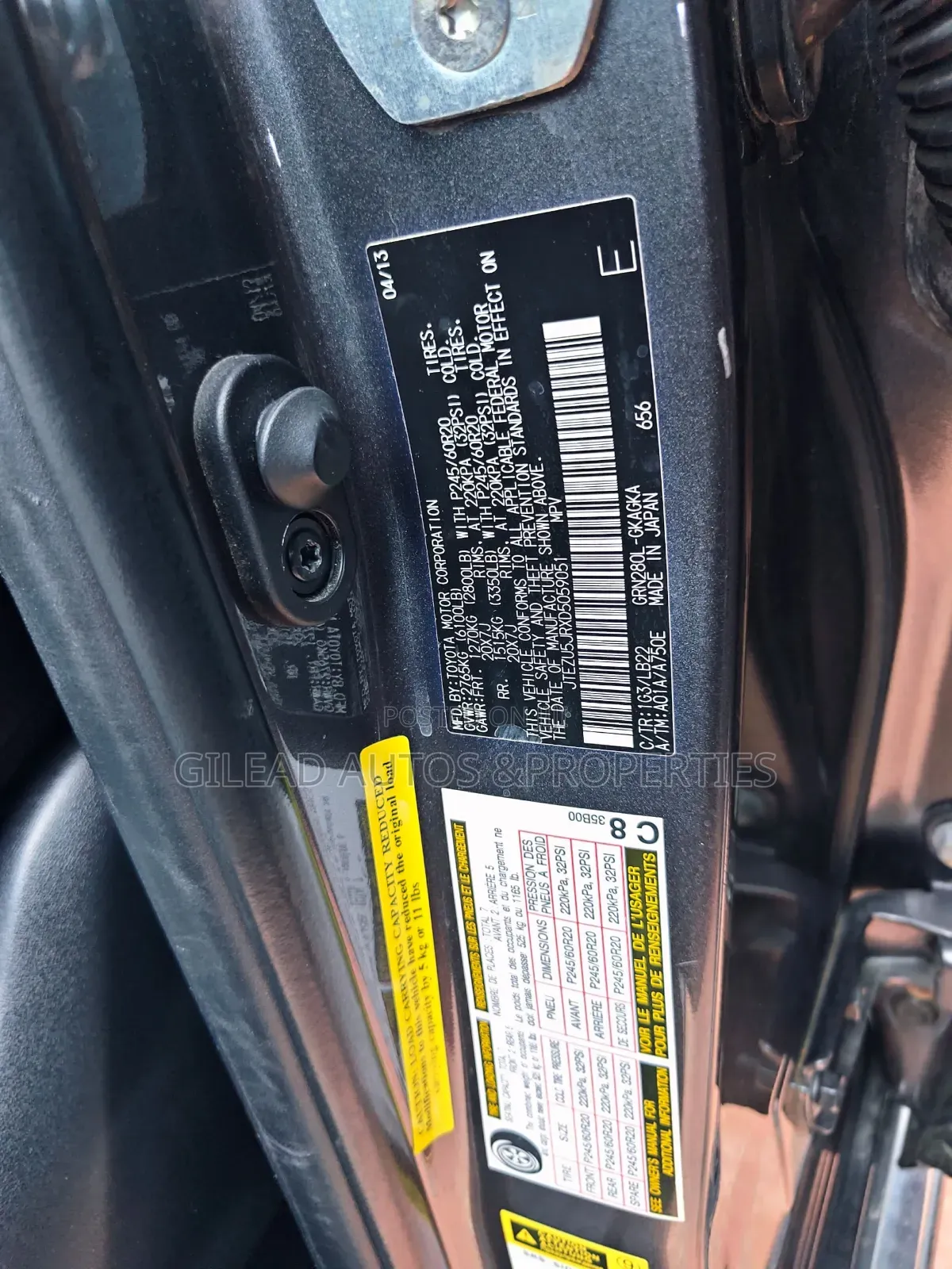 Toyota 4-Runner Limited 4X4 2013