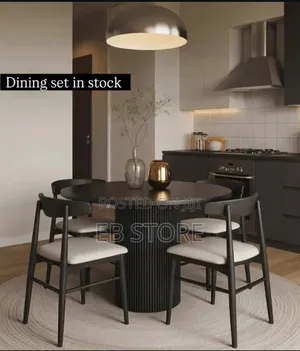 Luxury Modern Dining Set – Elegant 4-Seater Table With Premium Finish