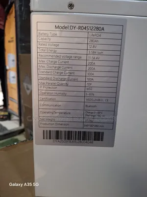 3.5kwh/12v Deriy Lithium-Iron Battery