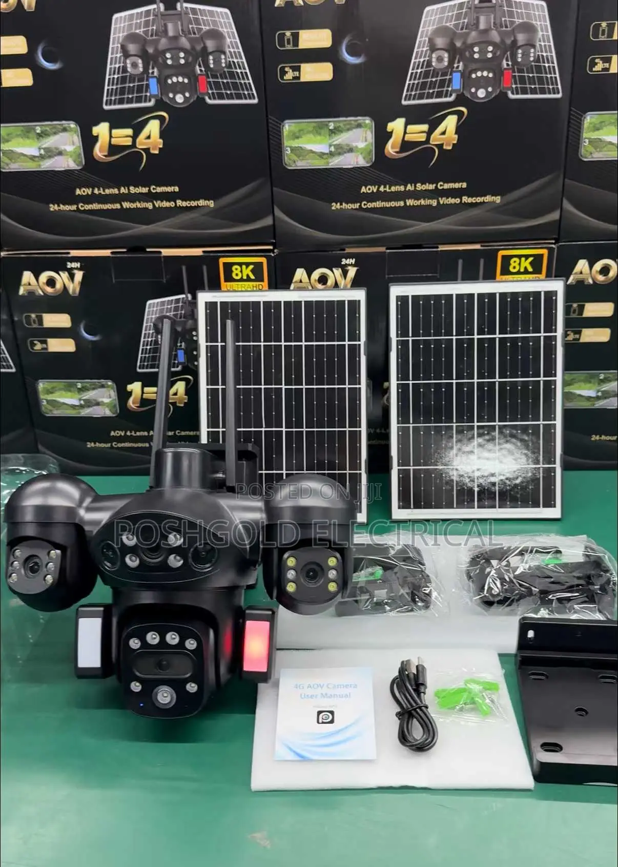 Aov Lens Solar CCTV Camera