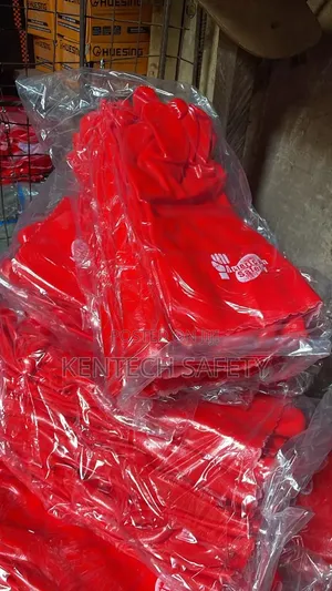 Red Rubber Hand Glove One Dozen 12 Pairs