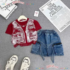 Top and Jean Set
Size: 1-6years
Available in White and Black Colours