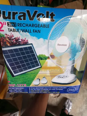 Standard Solar Rechargeable Table Fan