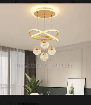Modern Luxury Gold Crystal Led Chandelier – Infinity Ring Globe