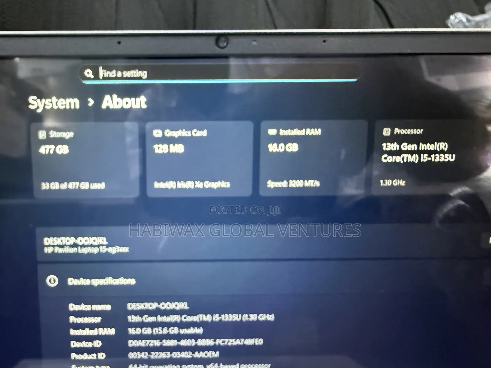 Laptop HP Pavilion 15 16GB Intel Core i5 SSD 512GB
