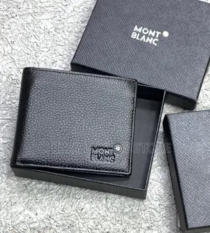 Mont Blanc Quality Luxury Men Genuine Leather Wallet