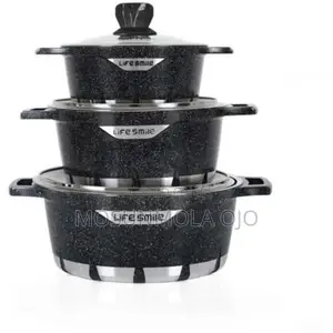 Large Capacity Granite Coated Cookware Set - 40/36/32