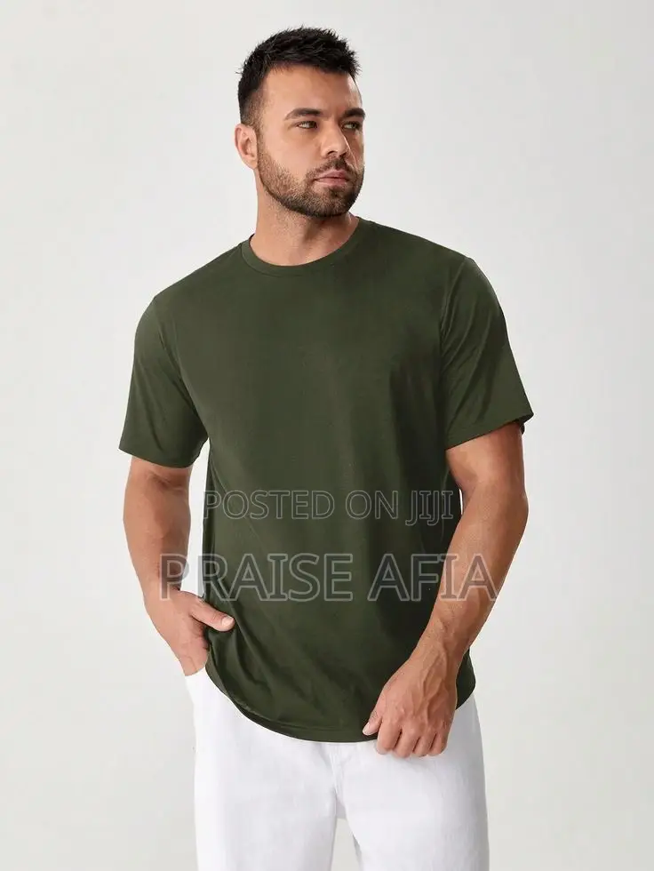Plain Round-neck Tees