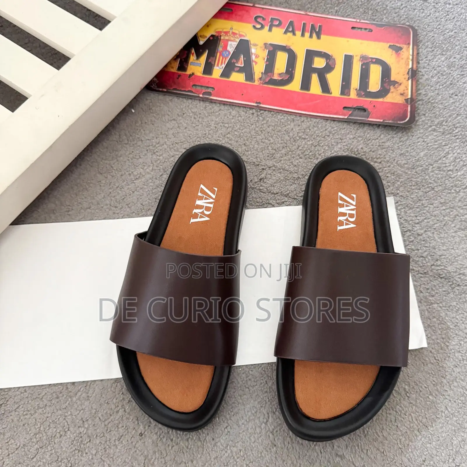 Zara Leather Slippers