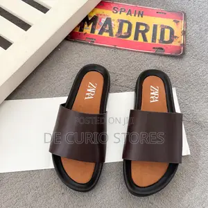 Zara Leather Slippers