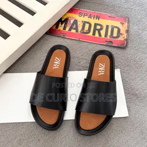 Zara Leather Slippers