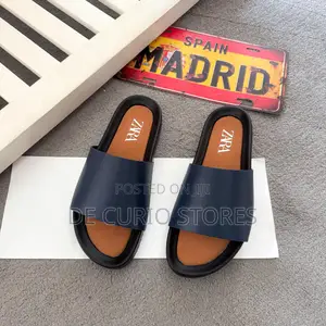Zara Leather Slippers