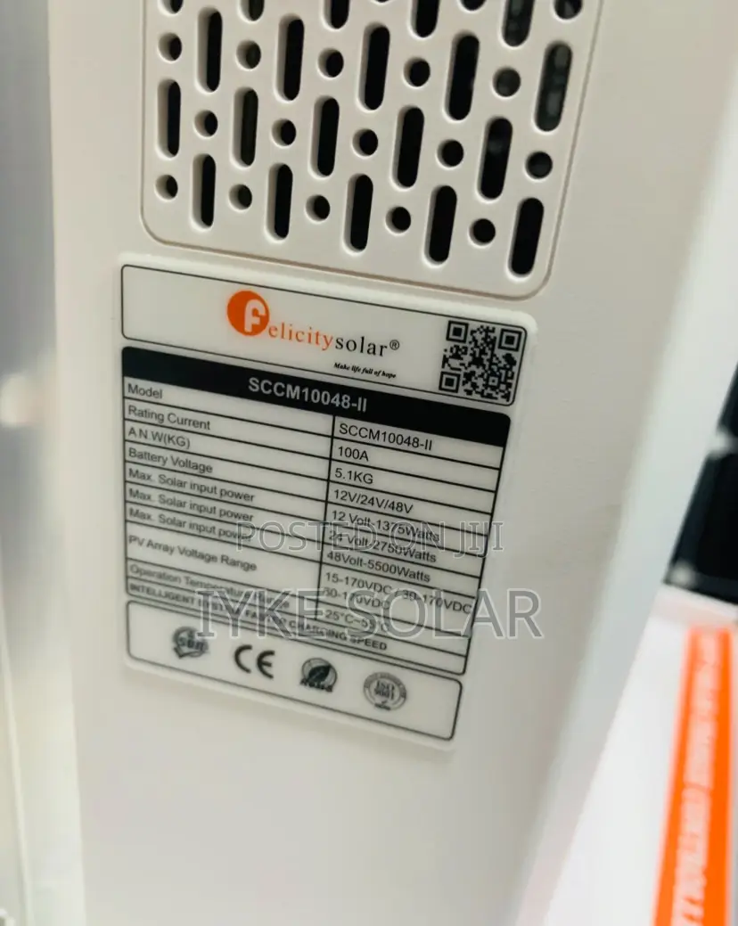MPPT 100ams Felicity Charge Controller