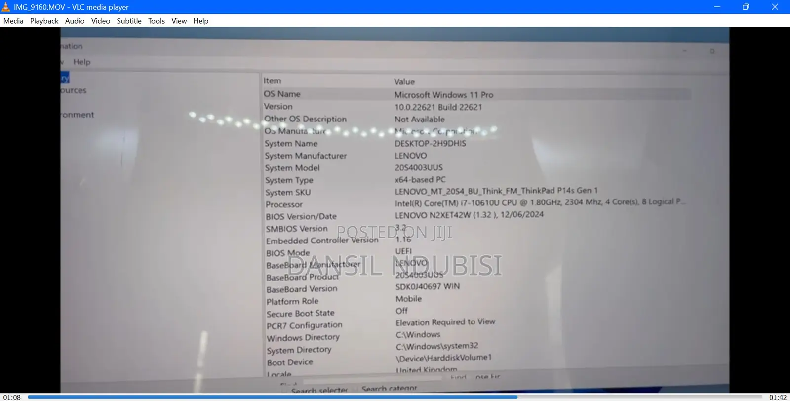 Laptop Lenovo ThinkPad P14s 16GB Intel Core i7 SSD 256GB