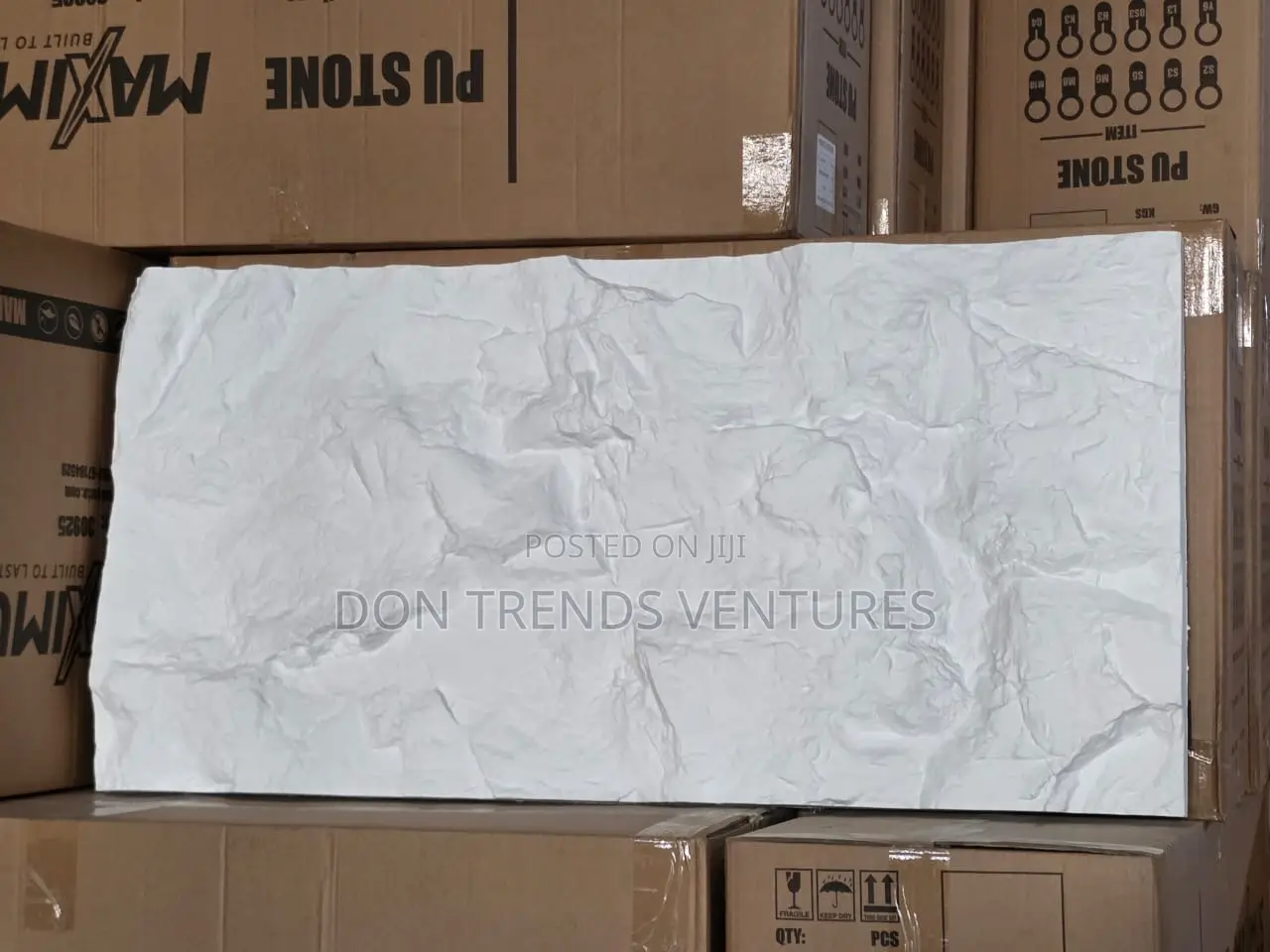White 60mm Pu Stone Panel