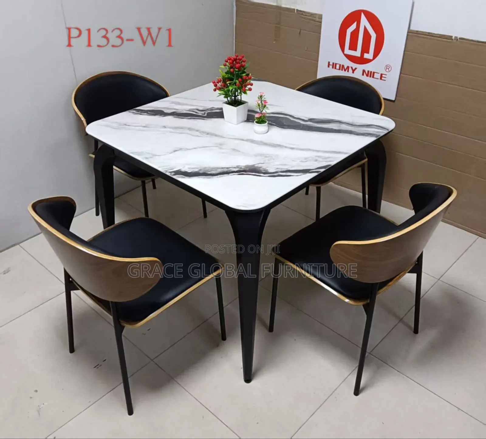 Classic Dining Table Set and 4 Chairs