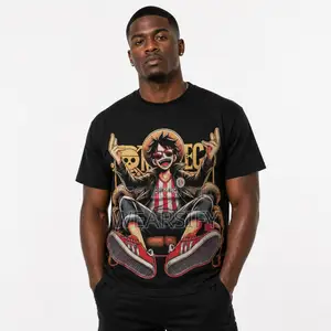 One Piece Luffy Throne Black T-shirt – Streetwear Graphic Tee