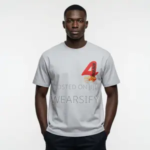 4 Hunnid Red Logo White T-Shirt – Streetwear Graphic Tee