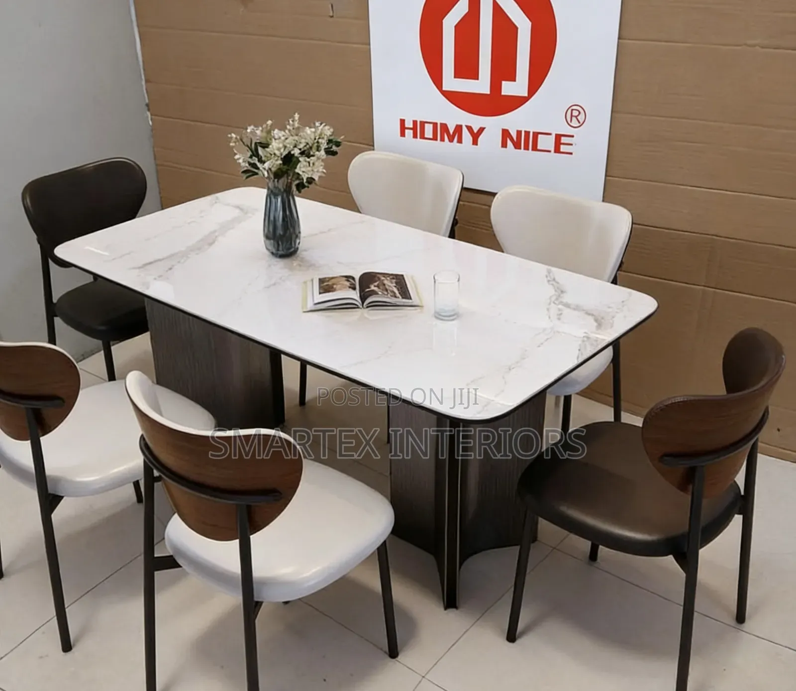 Executive Marble Top Dining Table With Chairs