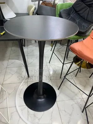 Best Quality Round Marble Top High Bar Table