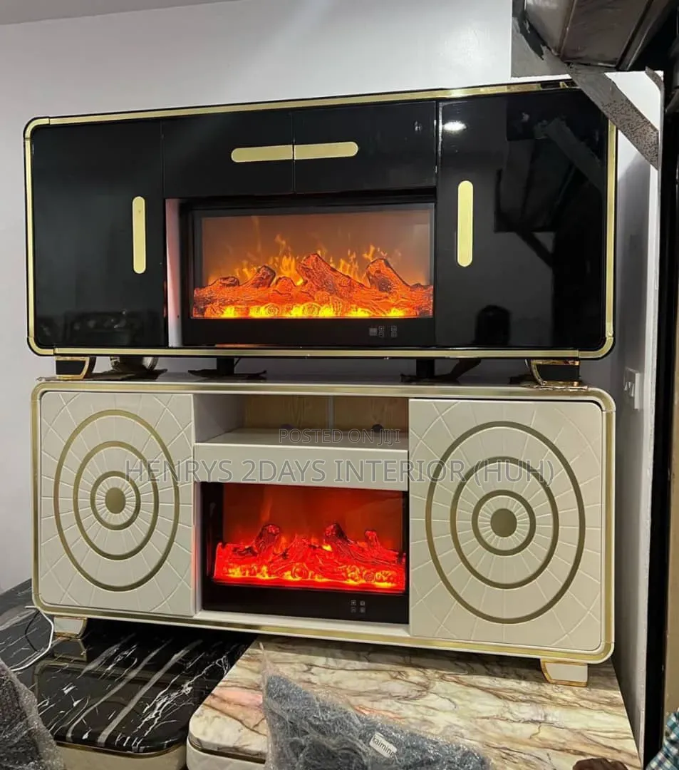 Tv Stand With Fire Flame