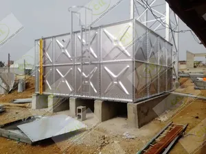 Galvanized Braithwaite Pressed Steel Water Tank Installation