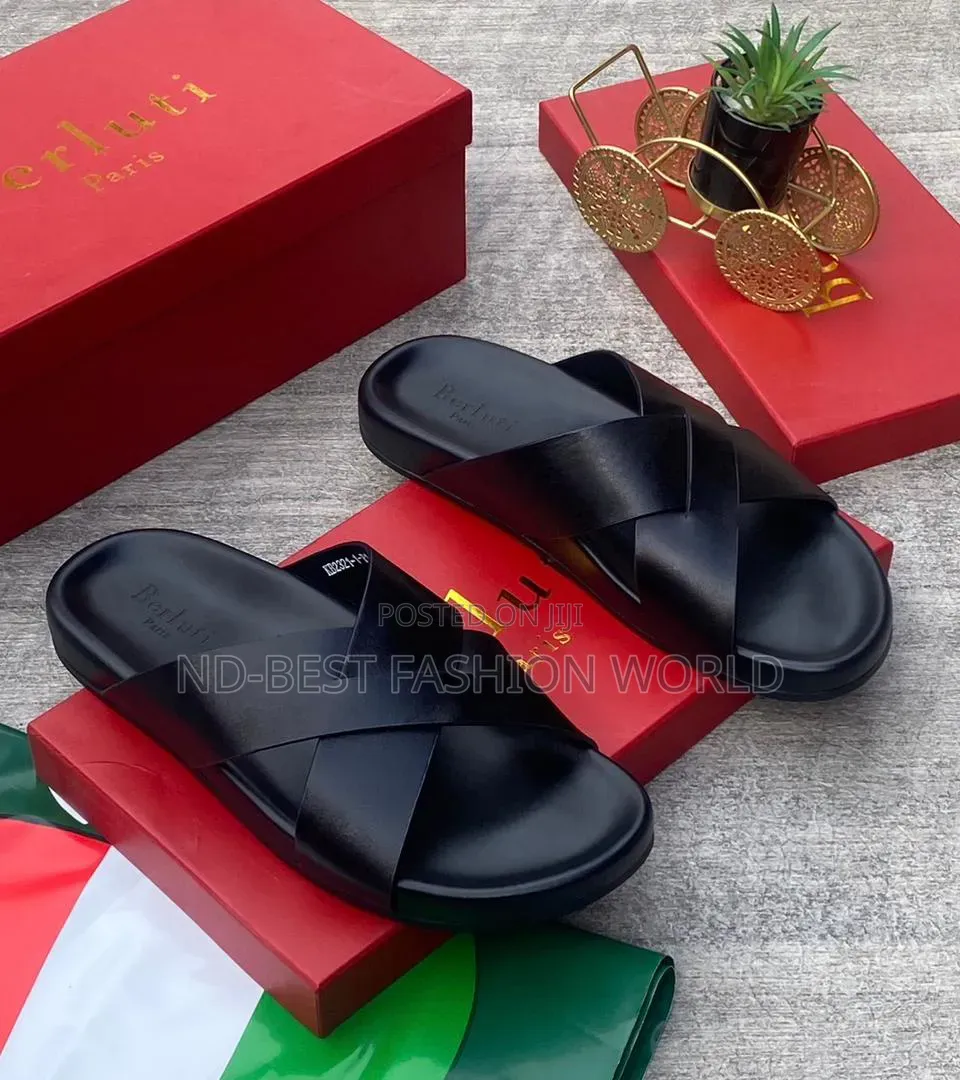 Hermes Leather Slippers