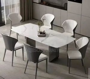 High Quality Marble Dinning Table With 6 Chairs