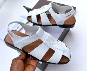 Quality White Leather Sandals