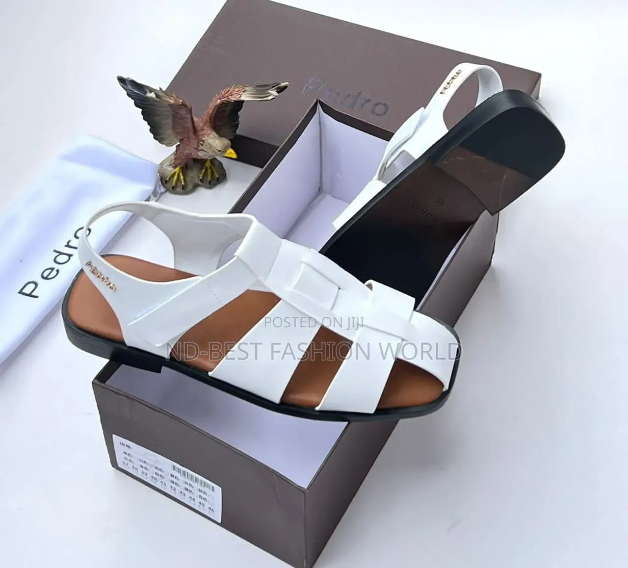 Quality White Leather Sandals
