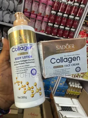 Sadoer Collagen Face Cream and Anti Aging Body Lotion