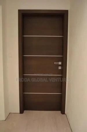 High Density Fiberboard, HDF Wooden Doors and Locks. 3by7 Ft Door. Lg9