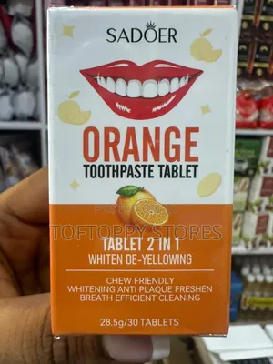Orange Toothpaste Tablets