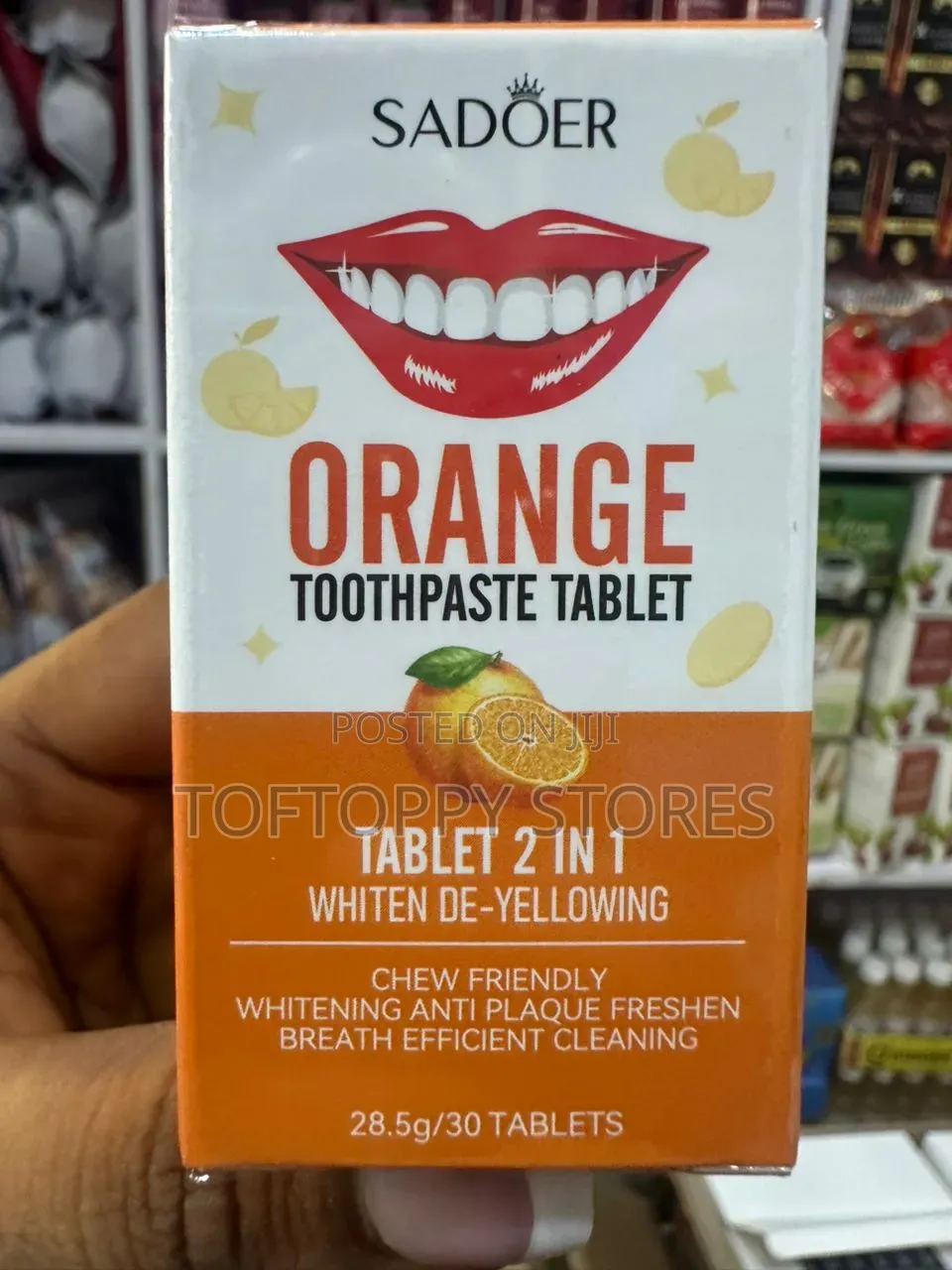 Orange Toothpaste Tablets