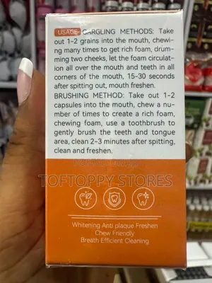 Orange Toothpaste Tablets