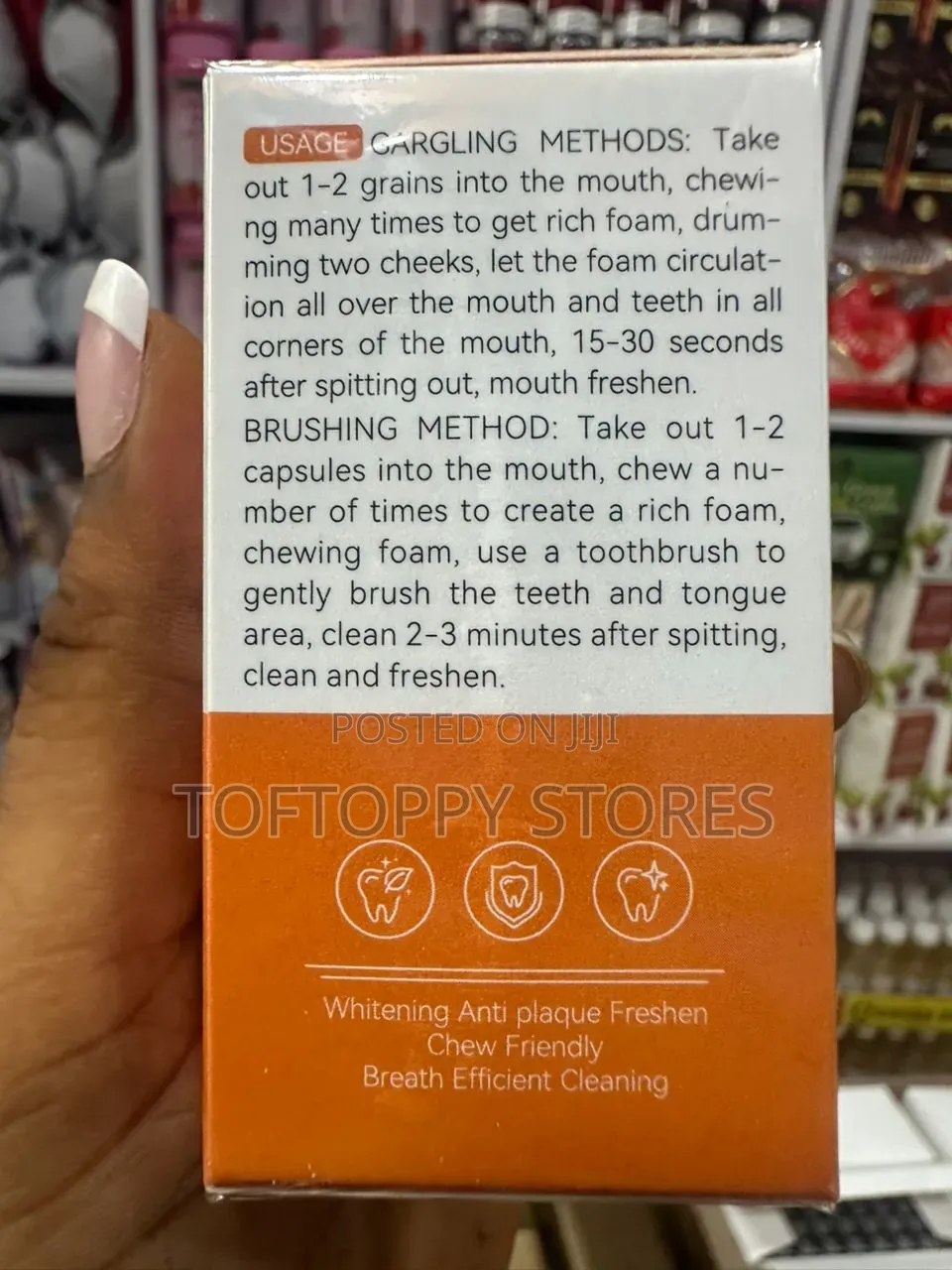 Orange Toothpaste Tablets