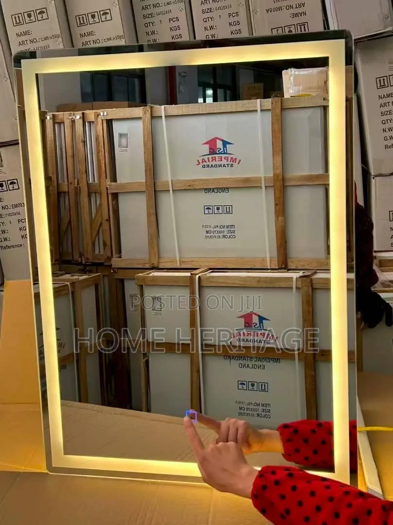 Top-Quality Square Led Mirror Featuring 3 Adjustable Light Modes