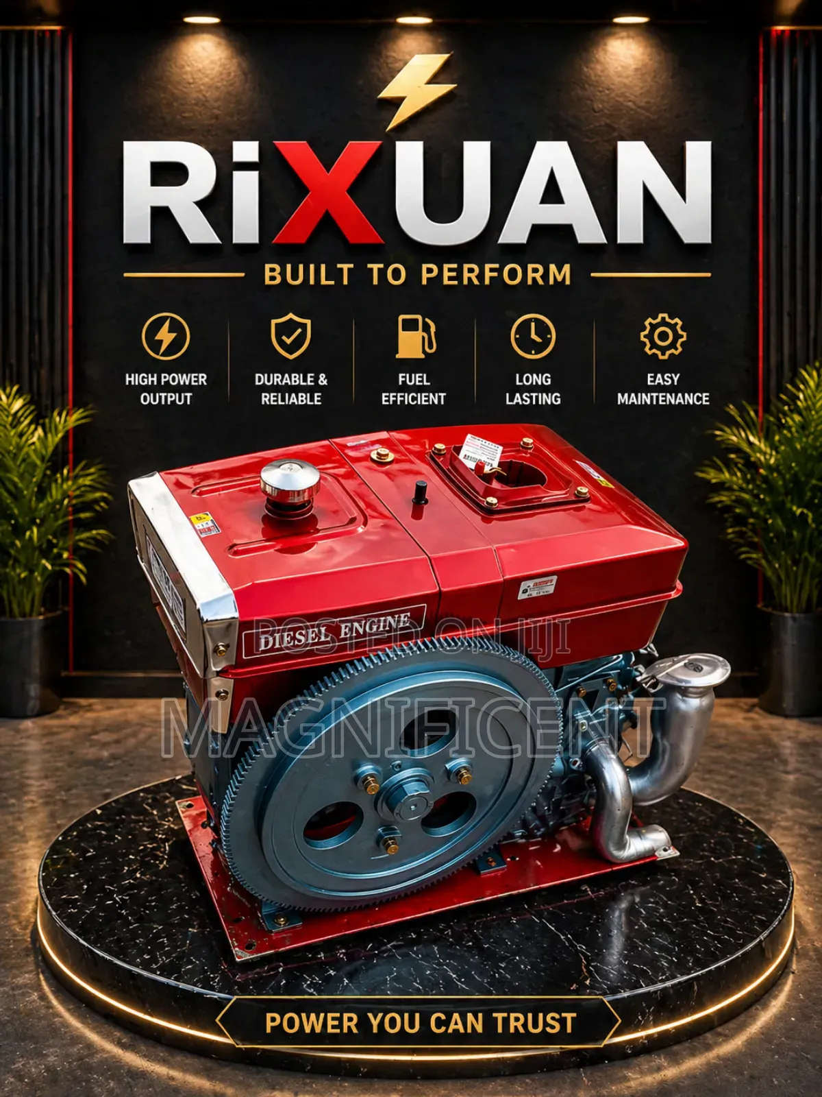  Rixuan Diesel Engine Generator – High Power Fuel Efficient
