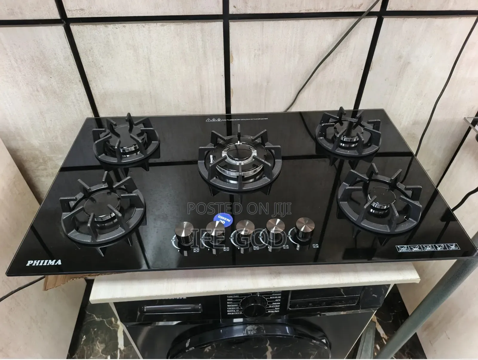 Phiima Built-in 5 Burners Automatic Gas Cooker Hob 90cm (100%Copper)