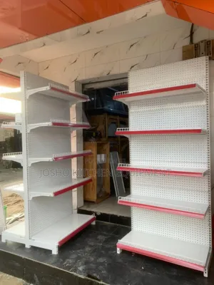 Single and Double Supermarket Shelves.