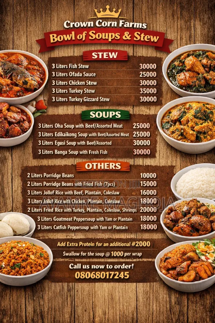 Soup Stew in Bowls