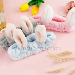 Cute Plush Face Wash Rabbit Ears Head Band